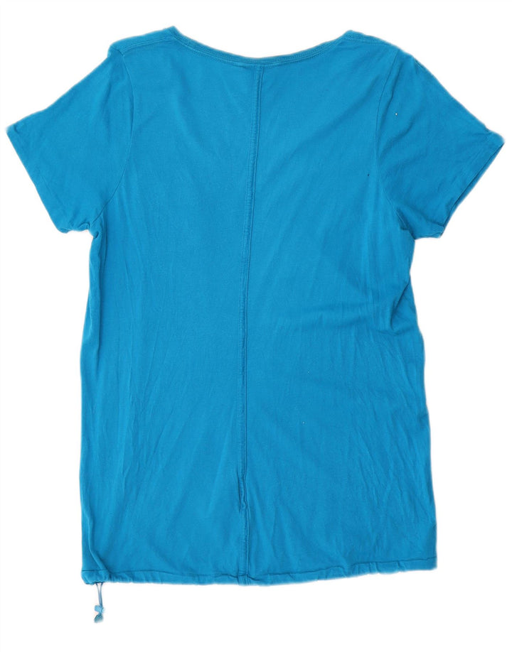 T-shirt damski Nike Top UK 14, średni niebieski, bawełniany