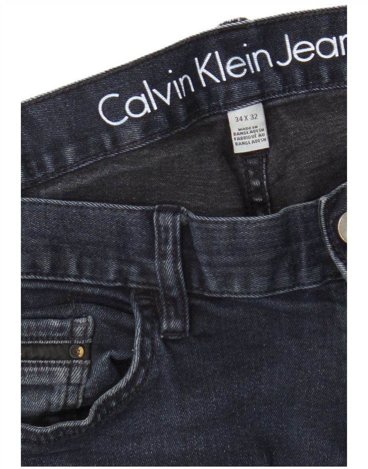 Męskie jeansy Calvin Klein W34 L32 granatowe