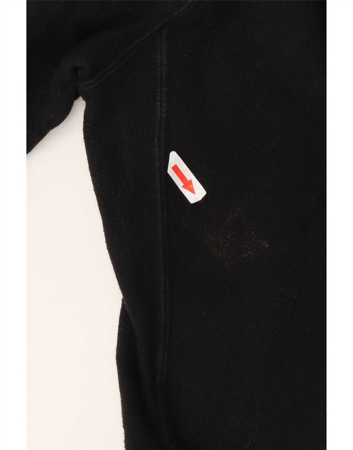 Fila Męski sweter z kapturem, średni czarny, bawełniany