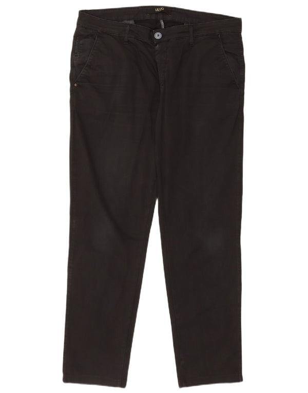 Męskie spodnie chino Liu Jo IT 54 2XL W42 L29 Czarna bawełna