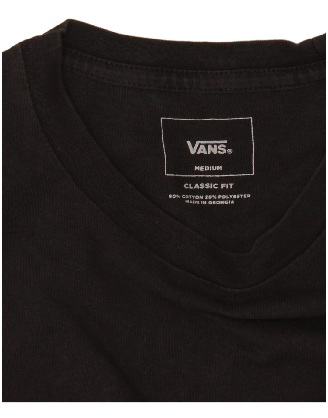 T-shirt męski VANS o klasycznym kroju, bawełniany, w kolorze średniej szarości