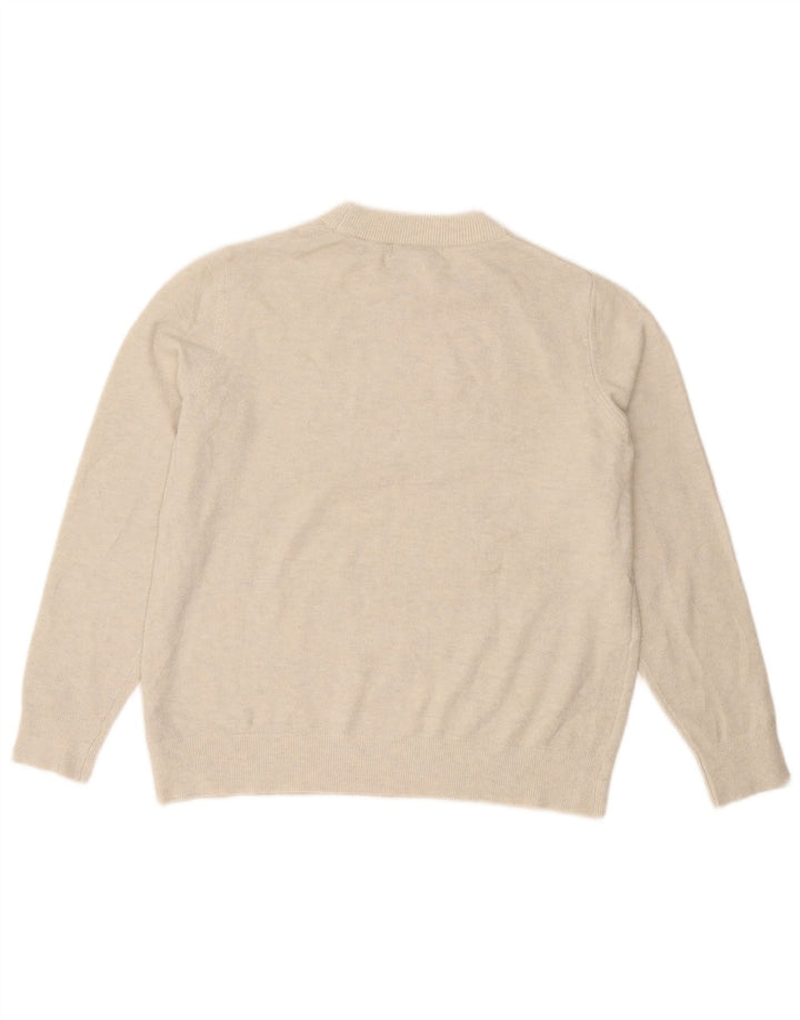 Marks & Spencer Damski sweter z wycięciem pod szyją, UK 14, średni złamanej bieli