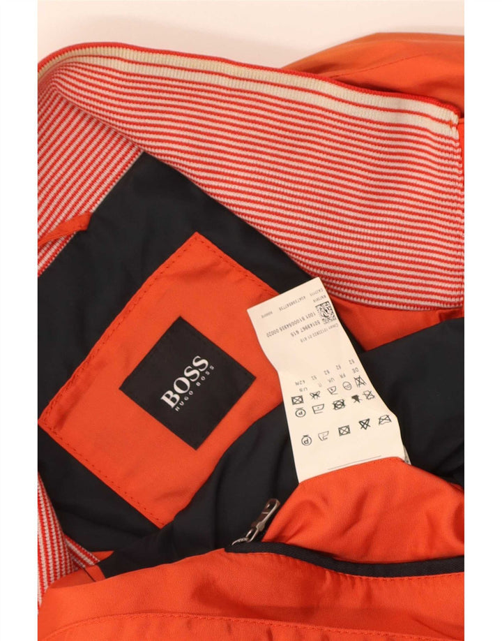 Męska kurtka bomber Hugo Boss EU 52 XL, pomarańczowy poliamid