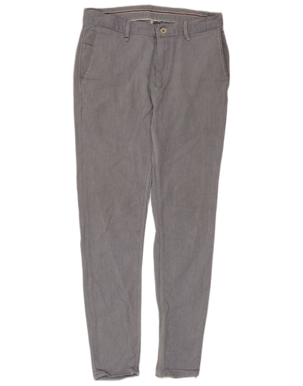 Spodnie męskie Zara Skinny Chino EU 38 Small W30 L27 Szara bawełna