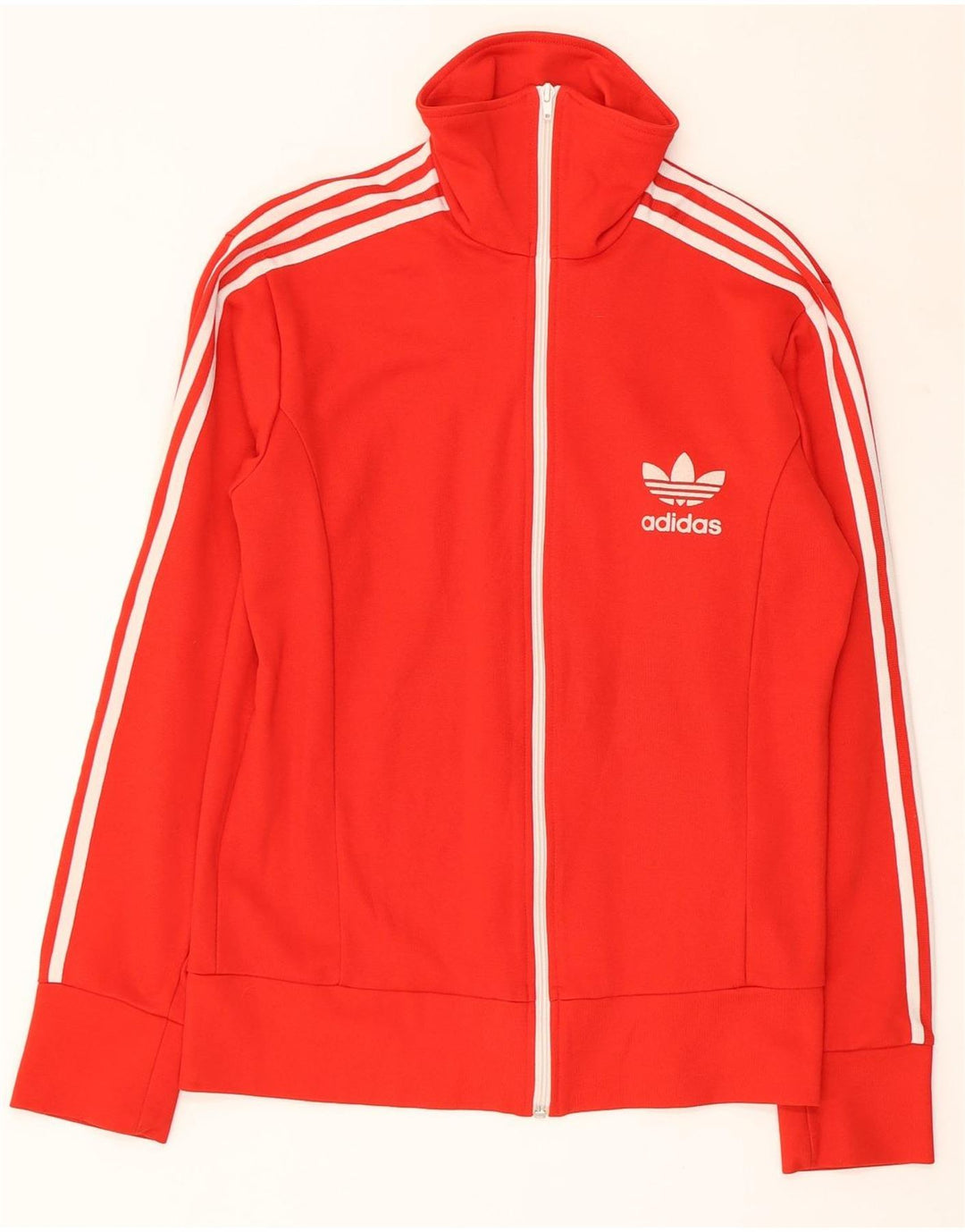 Damska bluza dresowa Adidas UK 12, średnia czerwona bawełna