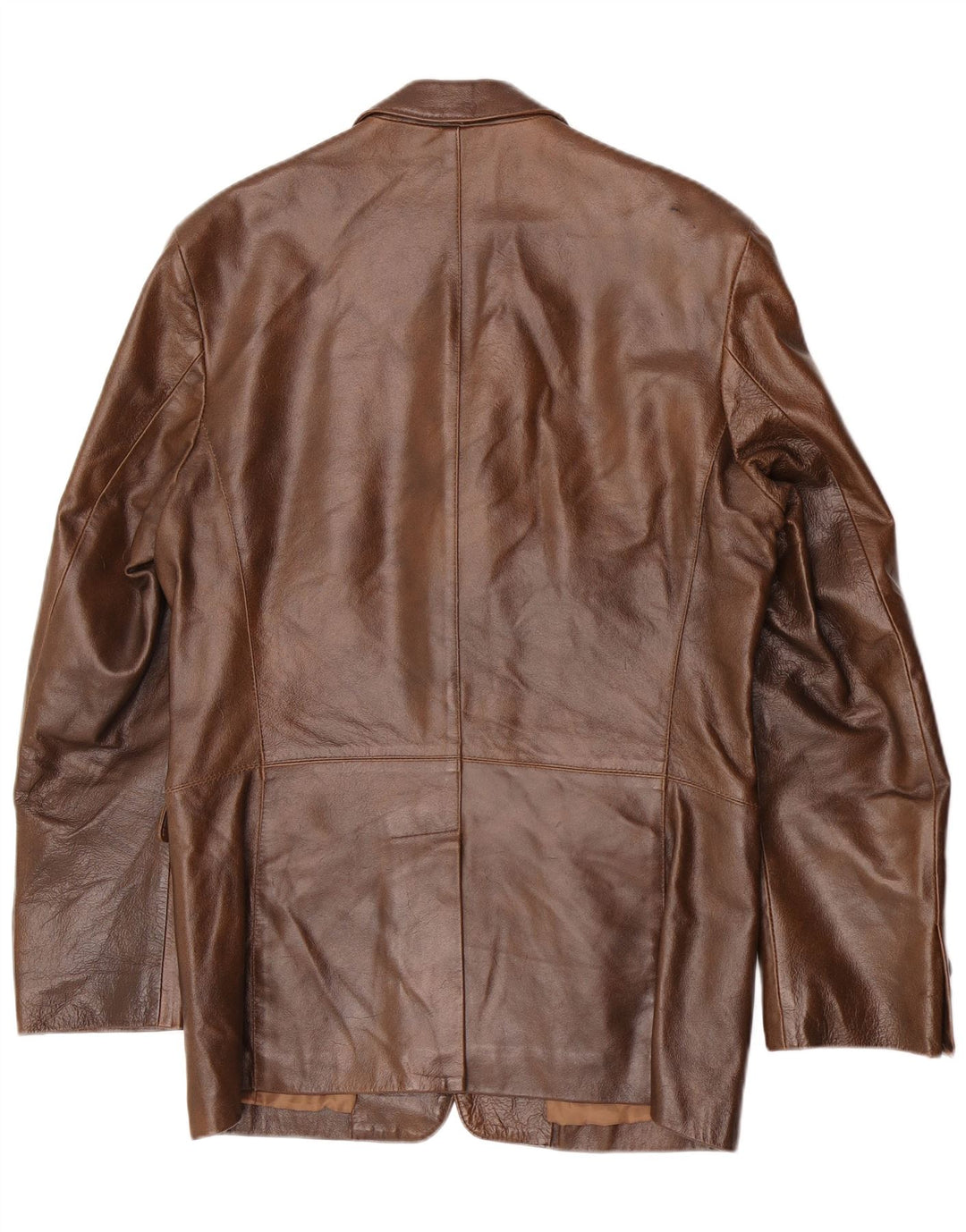 Vintage męska skórzana kurtka UK 36 Small Brown Classic
