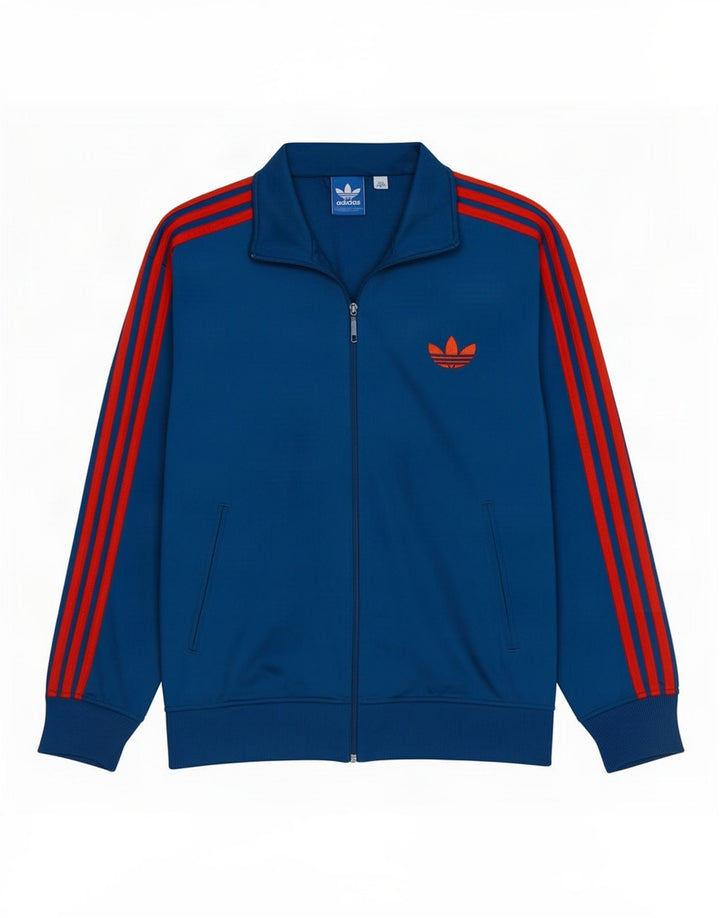Adidas Męska bluza dresowa, duża granatowa, poliestrowa