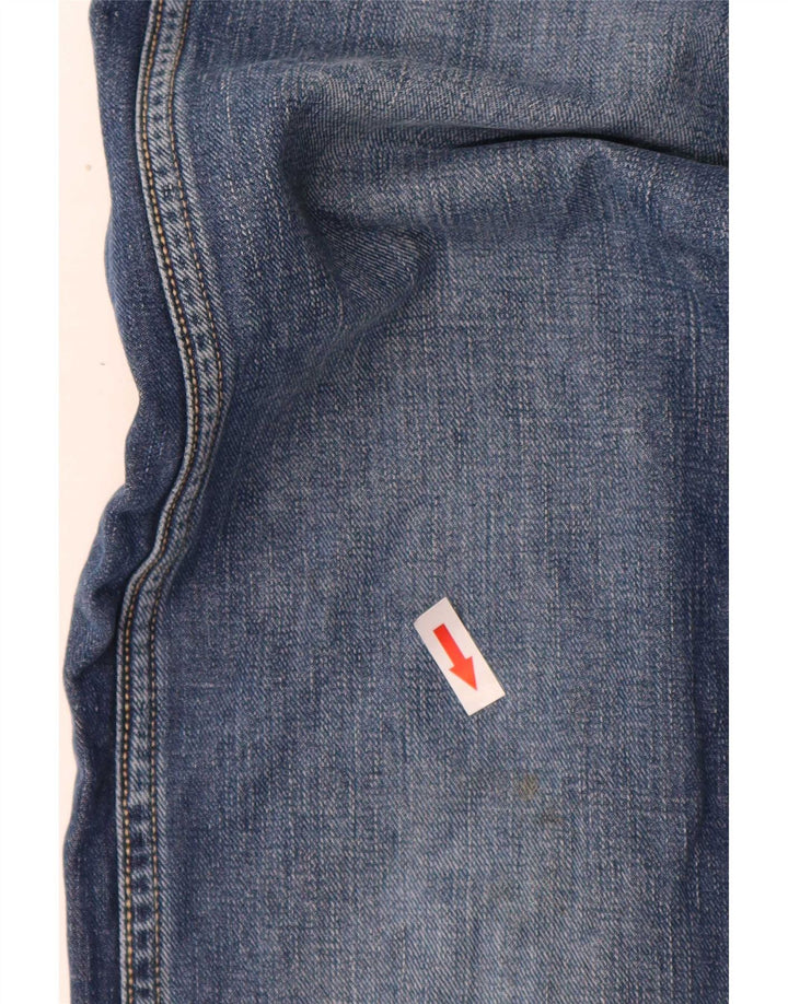 Wrangler Męskie 4 RRB Slim Jeans W34 L34 Niebieskie bawełniane