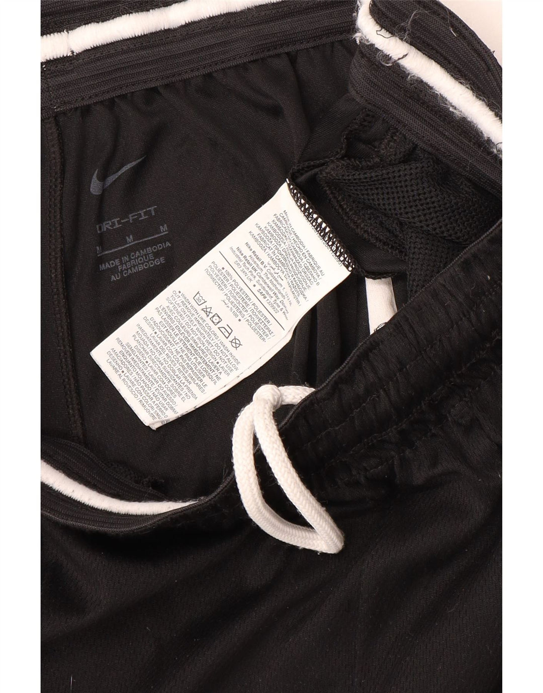 Męskie spodenki sportowe Nike Dri Fit Graphic, średni czarny poliester