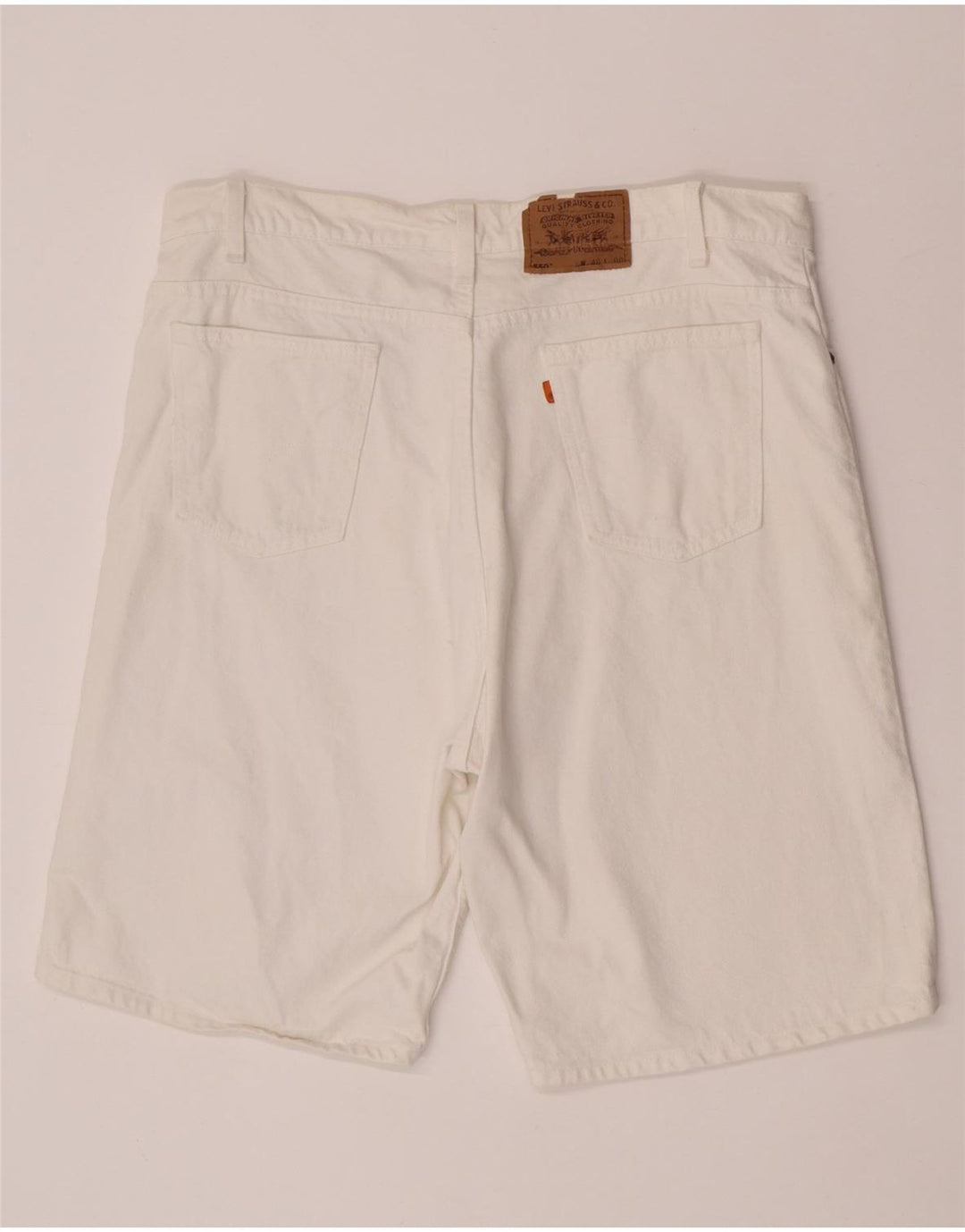 Męskie spodenki jeansowe Levi's 550 W40 XL, biała bawełna