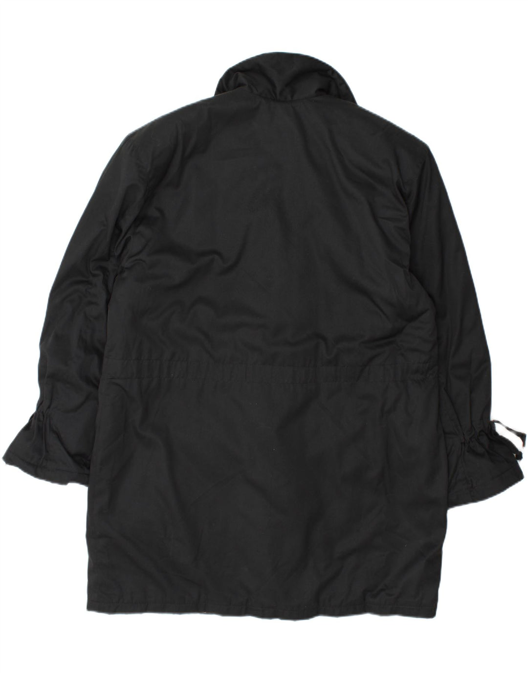 VINTAGE Womens Overcoat UK 20 2XL Black Cotton Vintage Vintage and Second-Hand Vintage from Messina Hembry 