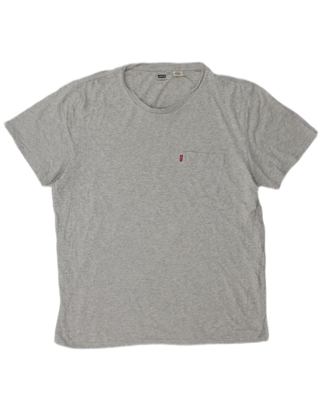 Męska koszulka Levi's Top, średnia, szara, bawełniana nakrapiana