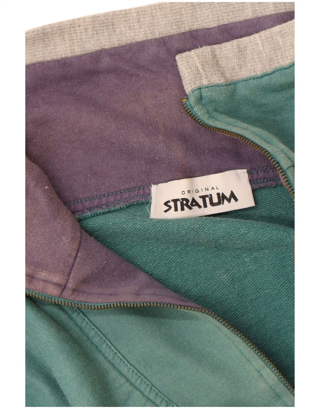 Męska bluza w stylu vintage o luźnym kroju z grafiką, w średnie zielone paski