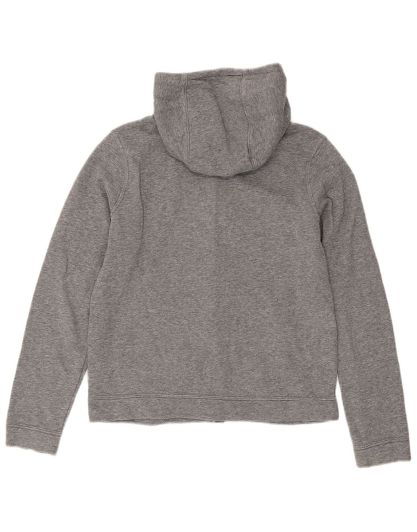 Dziewczęcy sweter z kapturem i zamkiem Nike, 12-13 lat, duży, szary, bawełniany