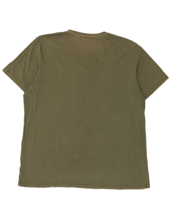 T-shirt męski Lyle & Scott, bawełniany khaki, 2XL