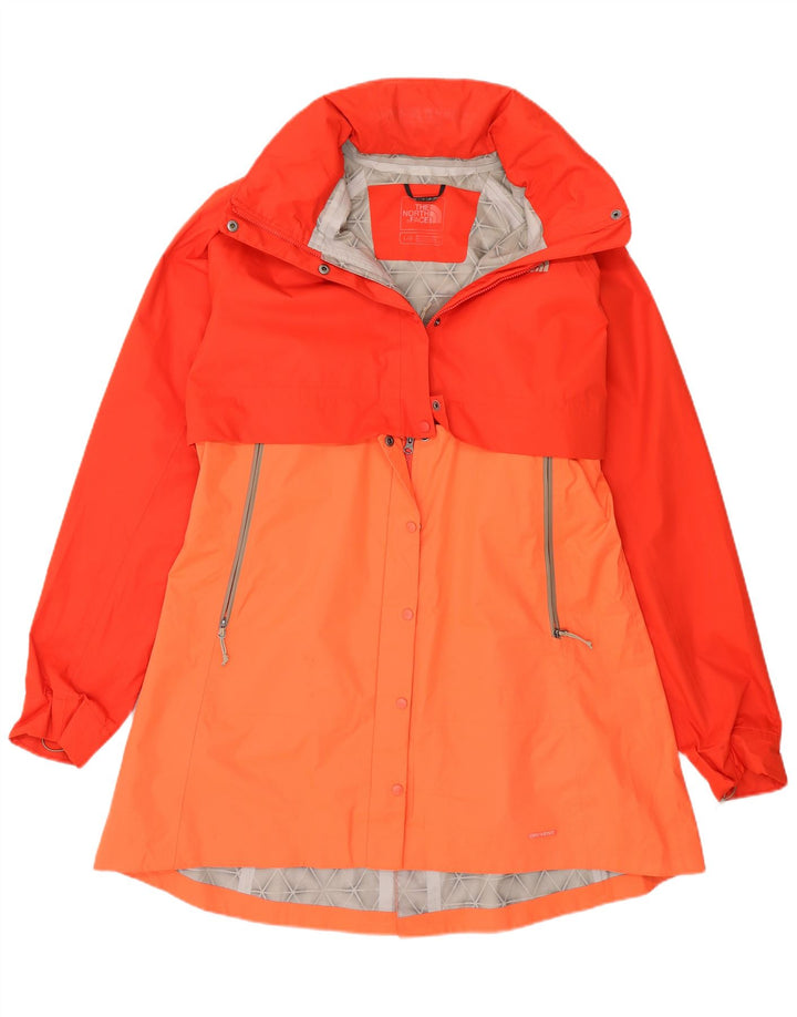 Damski płaszcz przeciwdeszczowy The North Face Dryvent UK 16, duży pomarańczowy blok kolorów