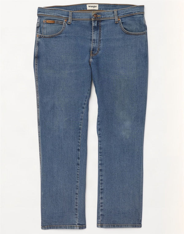 Męskie jeansy Wrangler Texas Straight W34 L30 Niebieskie, bawełniane