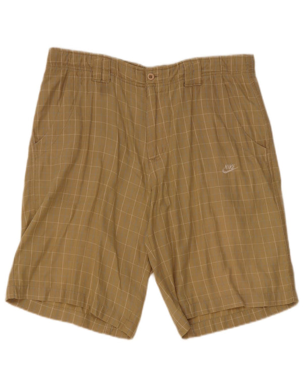 Męskie spodenki chino o regularnym kroju Nike W30 w beżową kratkę