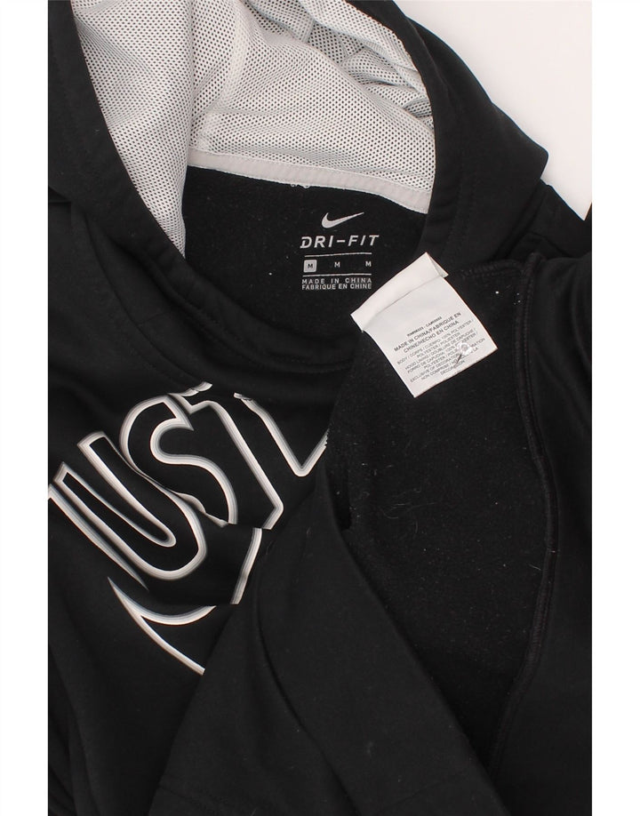 Chłopięcy sweter z kapturem Nike z grafiką, 10-11 lat, średni czarny poliester