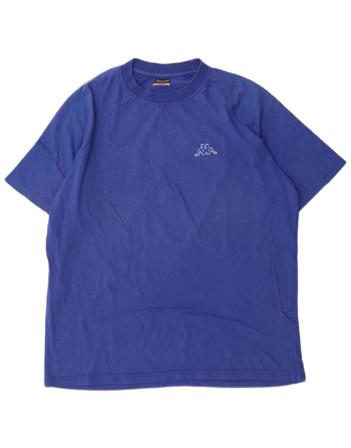 Męski T-shirt Kappa, duży, niebieski, bawełniany