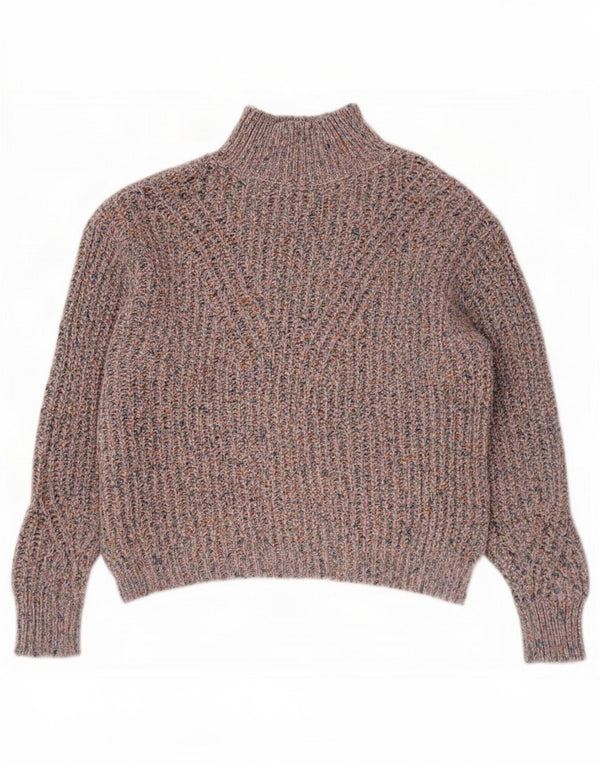 Marks & Spencer Damski sweter z golfem UK 10 Small Blue Flecked