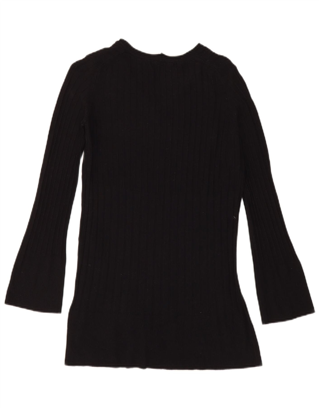 Marks & Spencer Damski sweter z dekoltem w kształcie litery V, UK 8 Small, czarna wiskoza