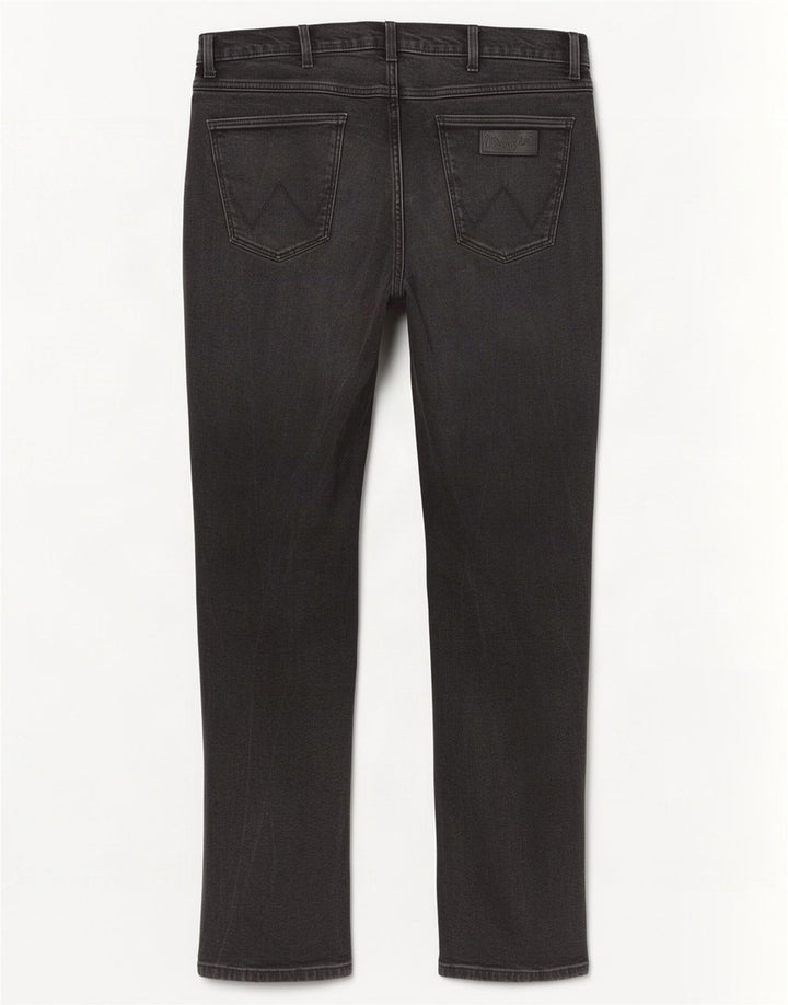 Męskie proste jeansy Wrangler W36 L36, czarne, bawełniane