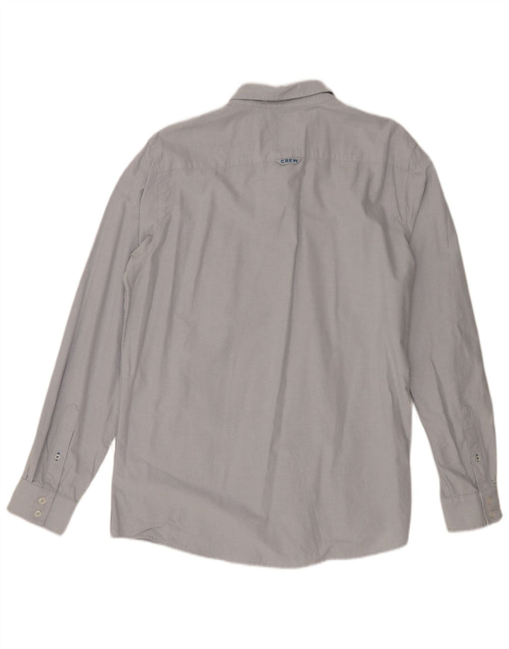 Crew Clothing Męska koszula o dopasowanym kroju, średnioniebieska, bawełniana