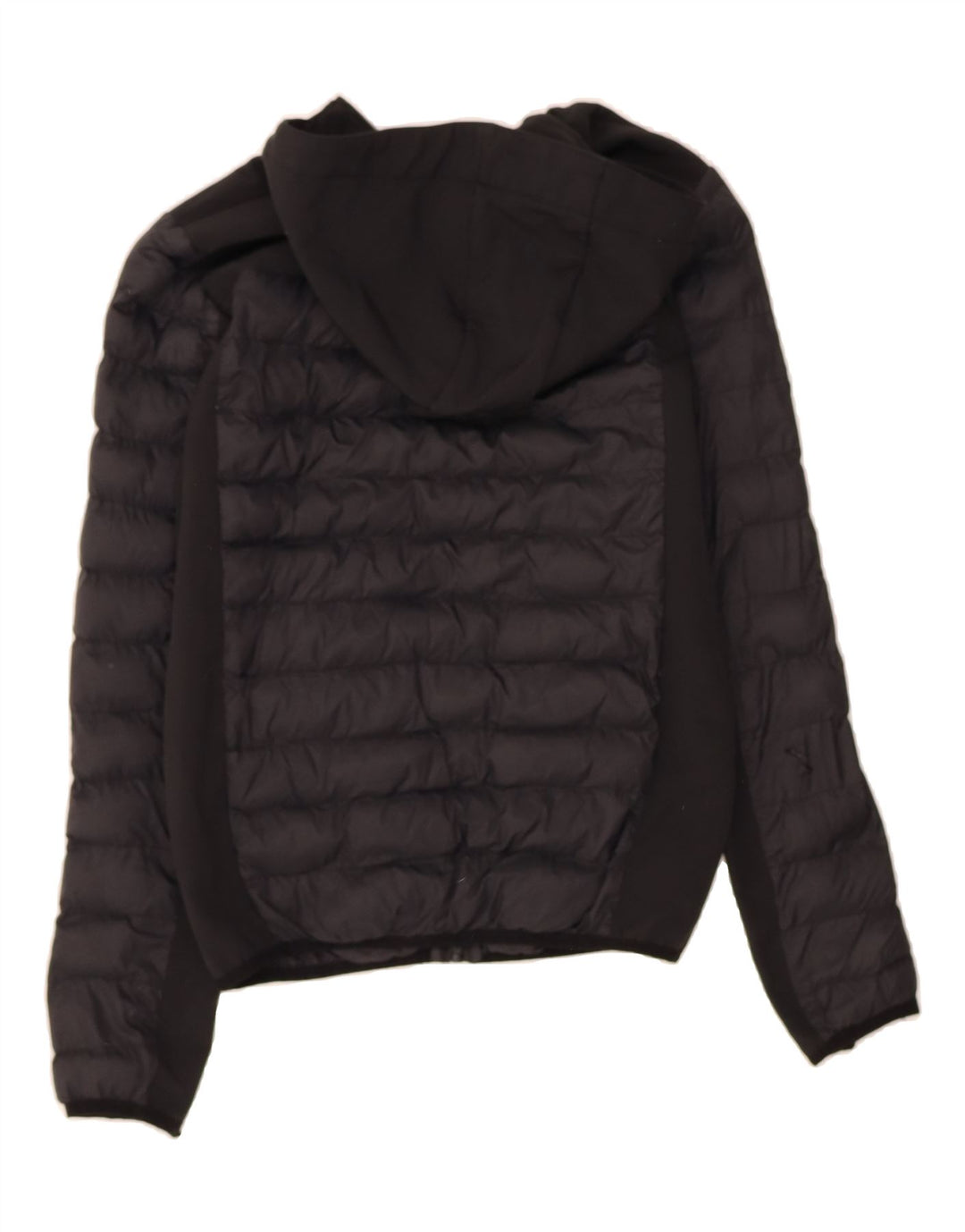 MOUNTAIN WAREHOUSE Boys Hooded Padded Jacket 12-13 Years Black Polyester Vintage Mountain Warehouse and Second-Hand Mountain Warehouse from Messina Hembry 