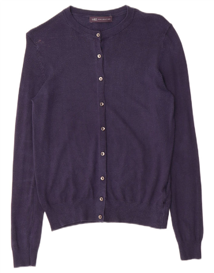 Sweter damski Marks & Spencer UK 12, średni granatowy, wiskoza