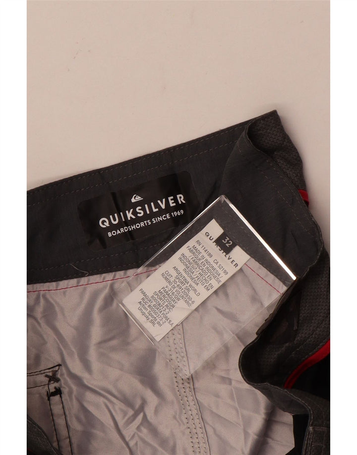 Męskie spodenki kąpielowe Quiksilver, średni czarny, kwiatowy poliester
