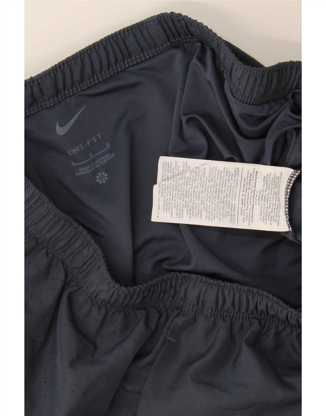 Męskie spodenki sportowe Nike Dri Fit Graphic, duże, granatowe, z poliestru