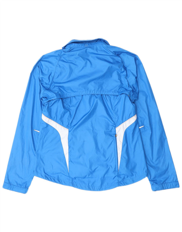 Damska kurtka przeciwdeszczowa Nike UK 10/12, poliester w kolorze średnioniebieskim