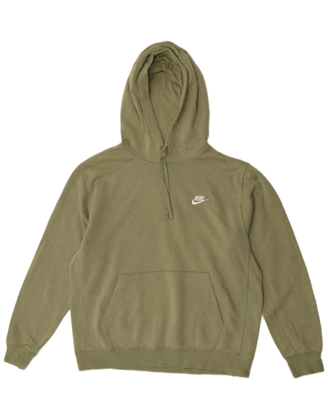 Męski sweter z kapturem Nike, duży, zielony, bawełniany