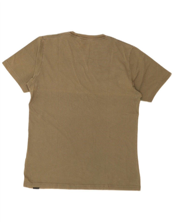 T-shirt męski Dickies, mały, bawełniany khaki