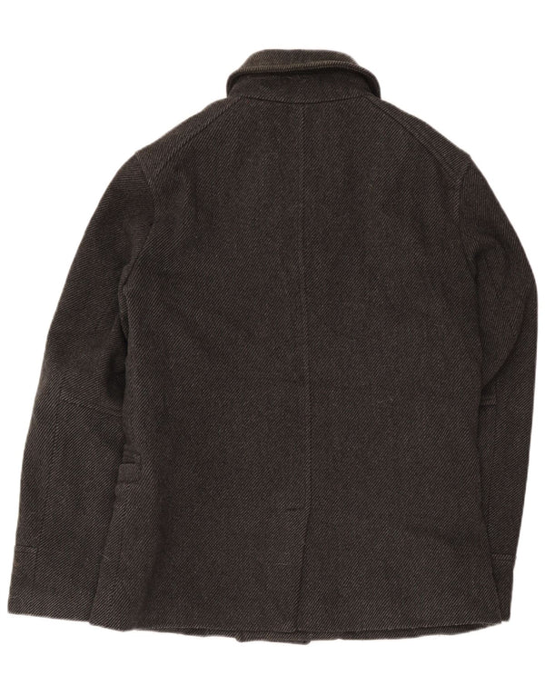 Płaszcz męski Superdry Pea Coat UK 40, duży, szary, wełniany