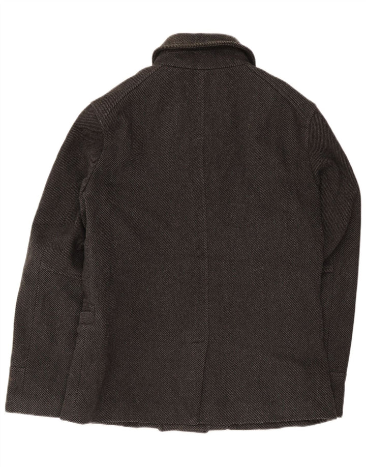 Płaszcz męski Superdry Pea Coat UK 40, duży, szary, wełniany