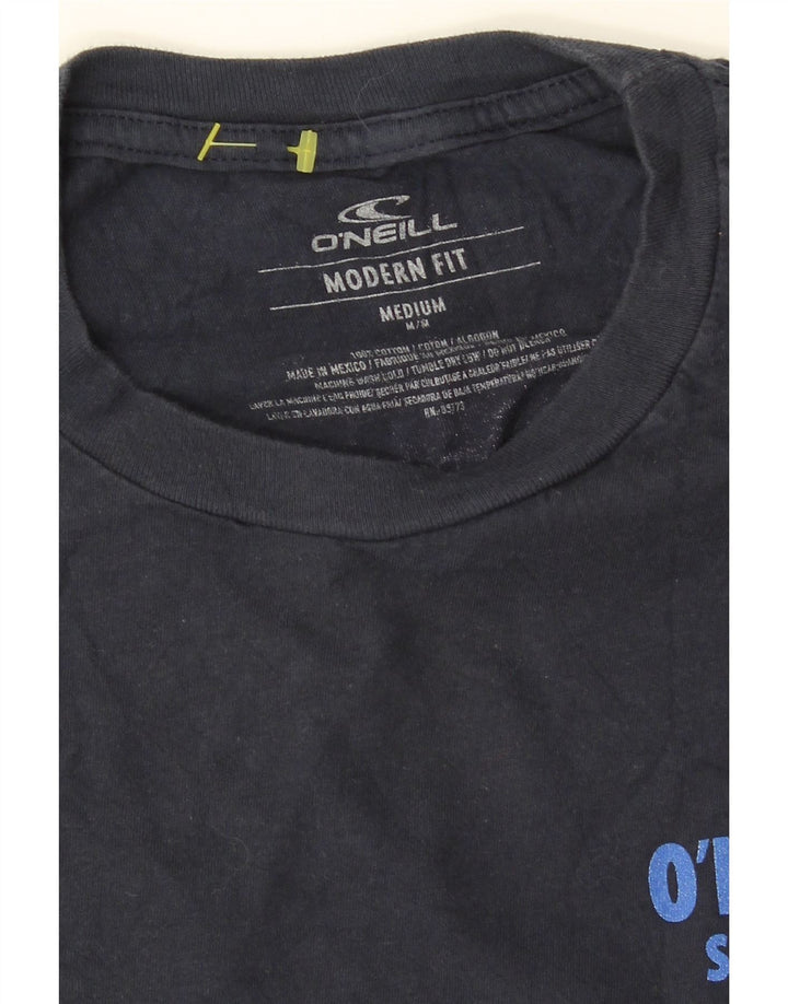 Męski T-shirt z grafiką O'NEILL o nowoczesnym kroju, średni, granatowy, bawełniany