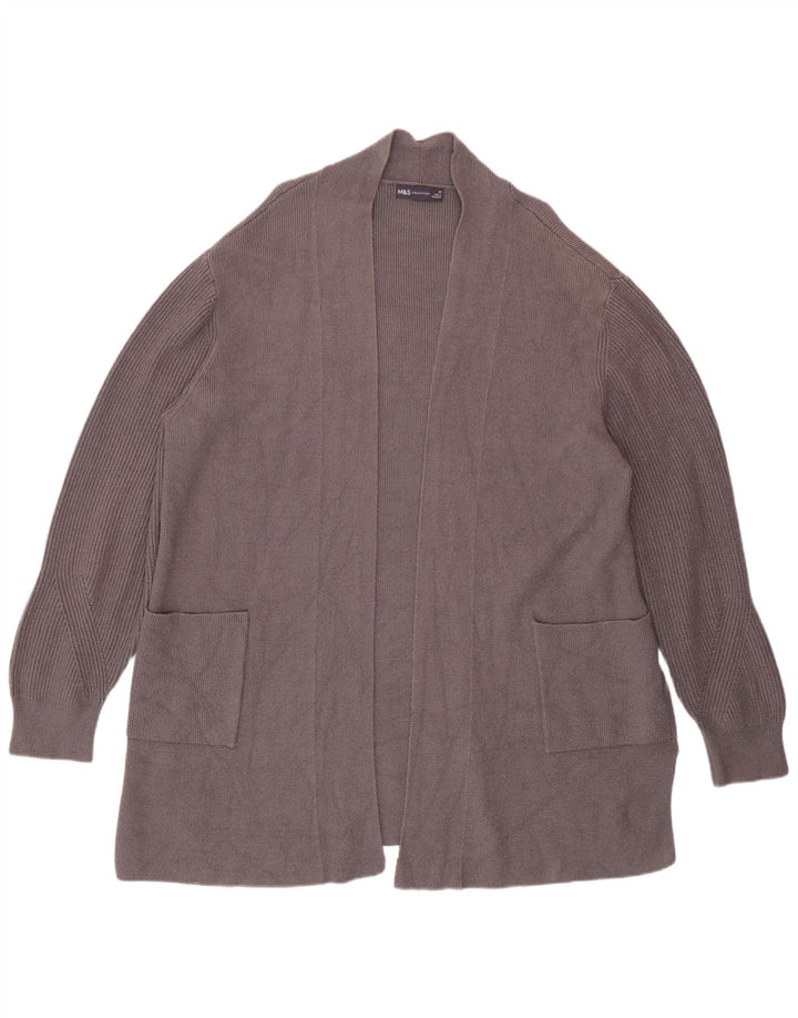 Marks & Spencer Damski sweter rozpinany UK 20 2XL Szara wiskoza