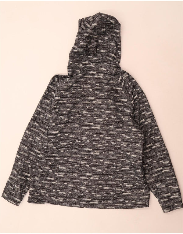 Damska kurtka przeciwdeszczowa z kapturem The North Face UK 18 XL, szara, z poliestru w paski