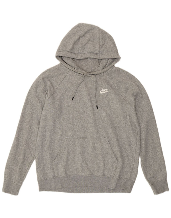 Damski sweter z kapturem NIKE UK 14, średnioszary, bawełniany