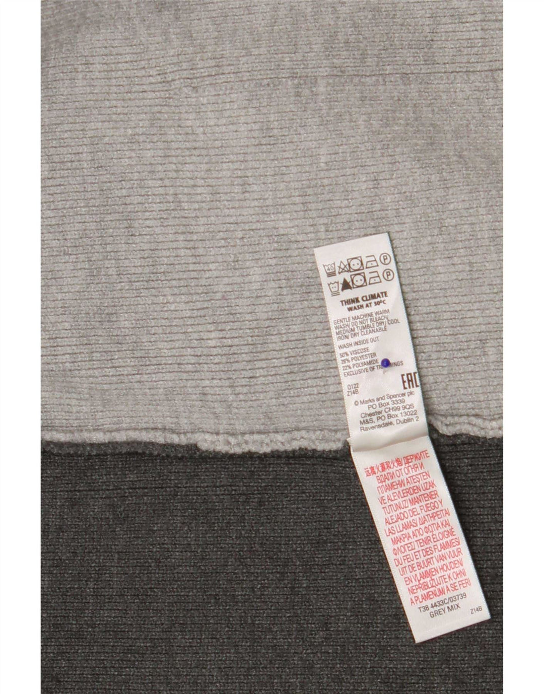 Sweter damski Marks & Spencer Longline Cardigan UK 10, mały, szary