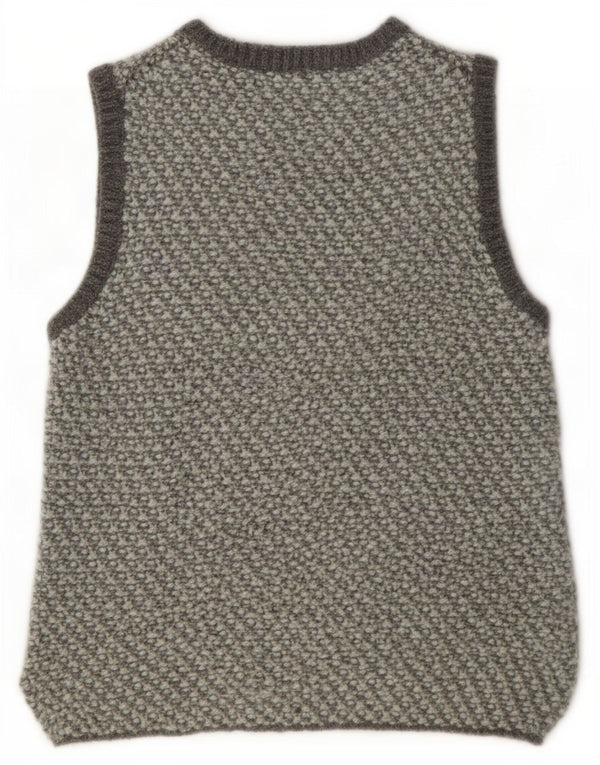 Tank top damski Fisherman Out Of Ireland UK 12, średnioszary, wełniany