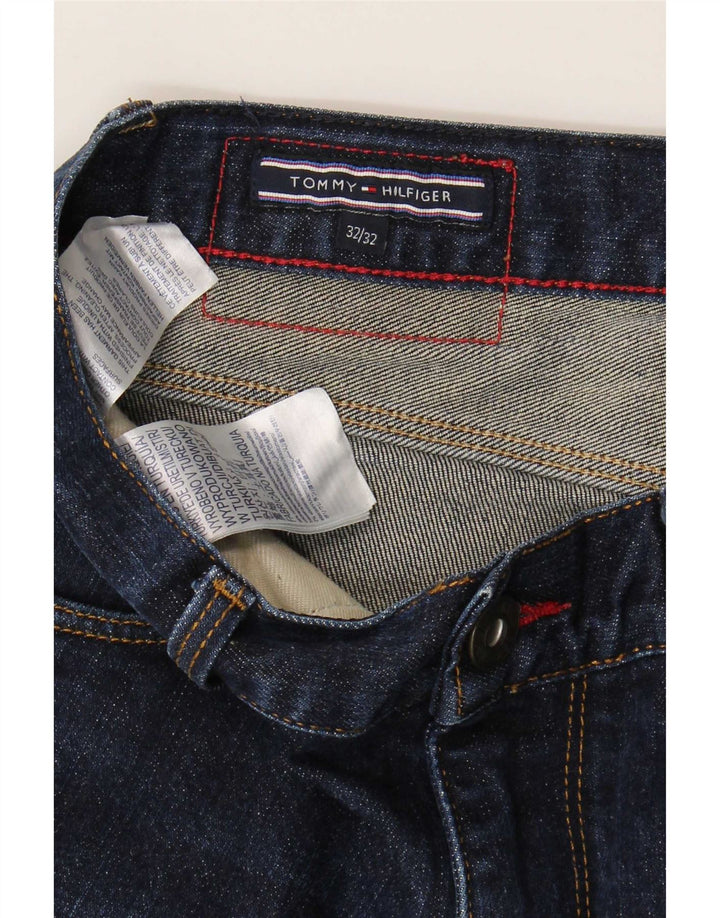 Męskie jeansy slim fit Tommy Hilfiger W32 L32 Granatowa bawełna