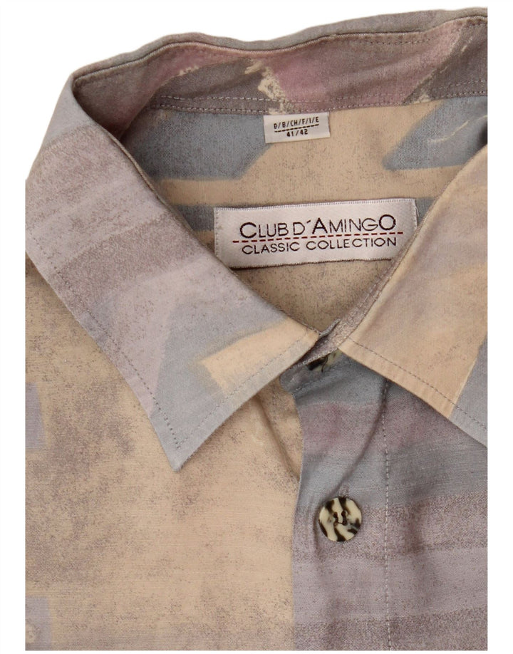 Koszula męska Club D'Amingo rozmiar 41/42, duży, wielobarwny patchwork