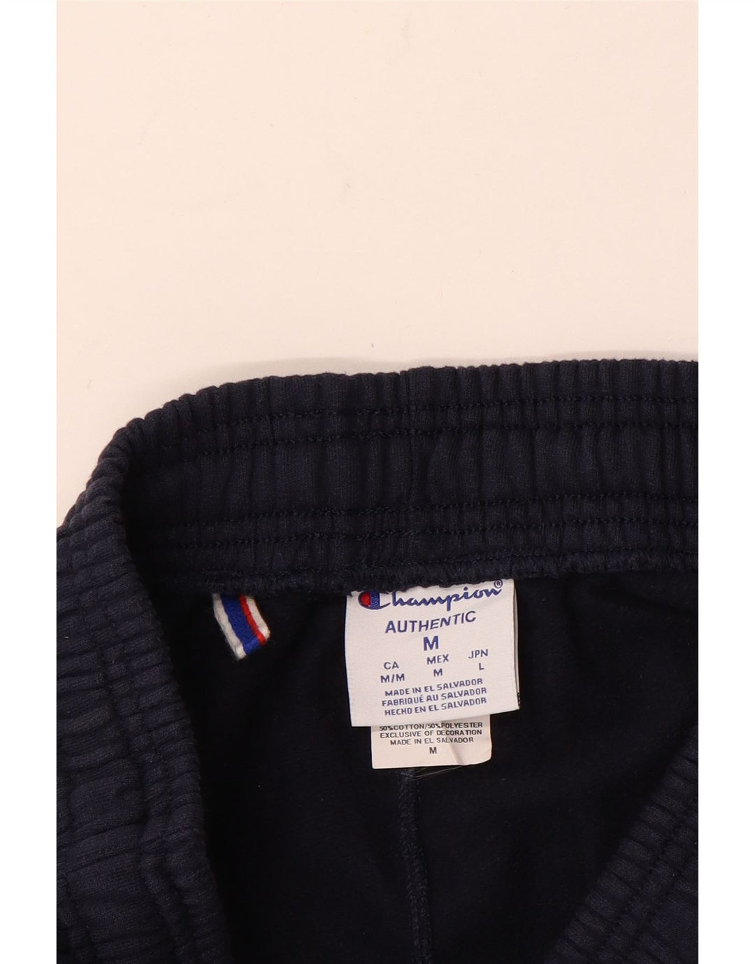 Męskie spodnie dresowe Champion Graphic, joggery, średni granat, bawełna