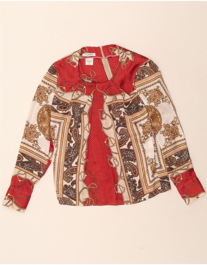ENARA CAMICE Womens Abstract Pattern Blouse Top UK 12 Medium Multicoloured Vintage Enara Camice and Second-Hand Enara Camice from Messina Hembry 