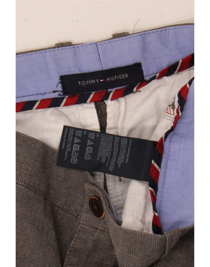 Męskie proste spodnie chino Tommy Hilfiger W30 L30 Szara bawełna