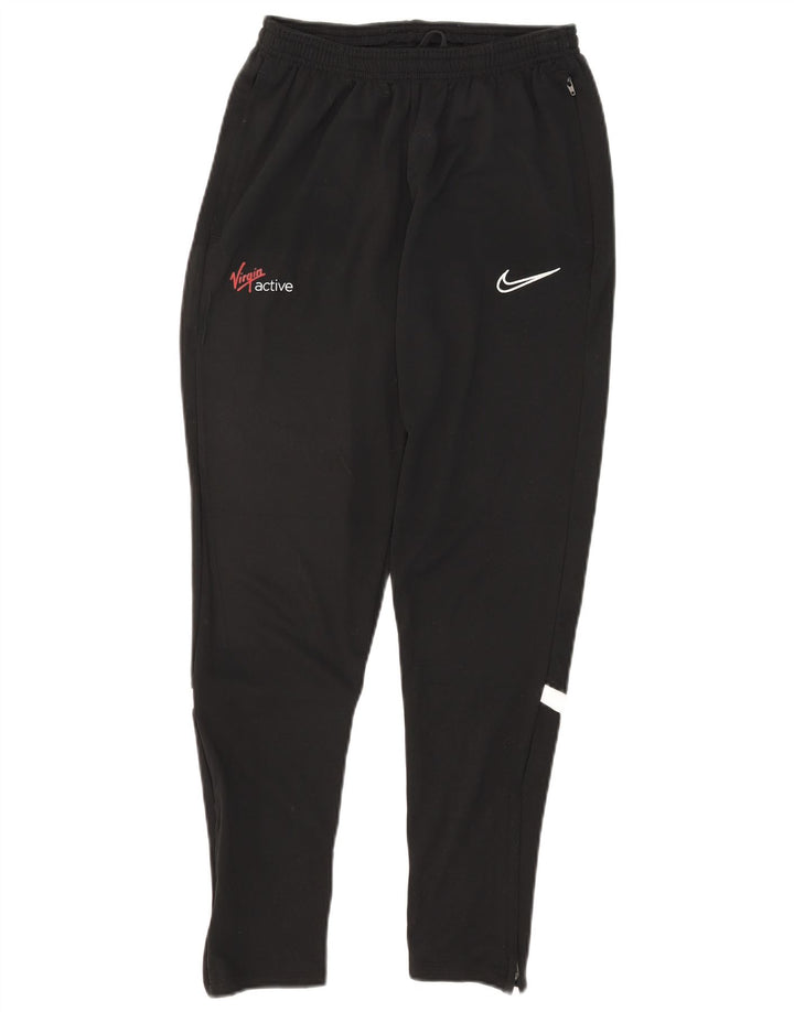 Męskie spodnie dresowe Nike, małe, czarne, poliestrowe