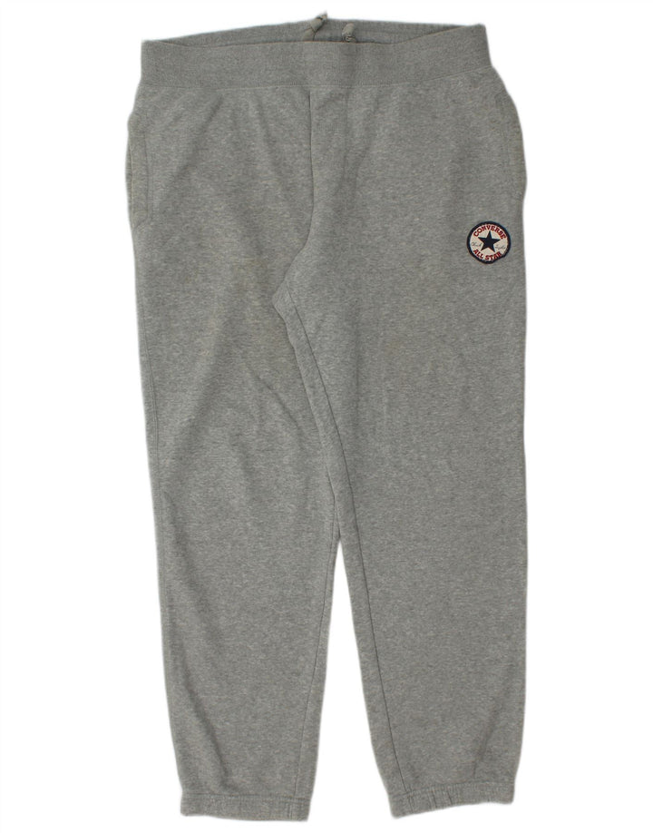 Męskie spodnie dresowe Converse Joggers XL, szara bawełna